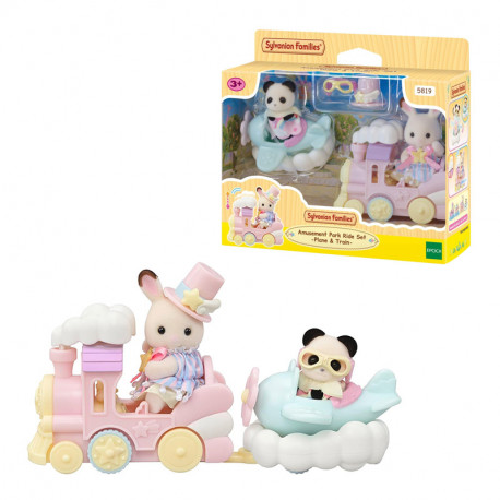 SYLVANIAN CREME Y ERIN EN TREN Y AVION