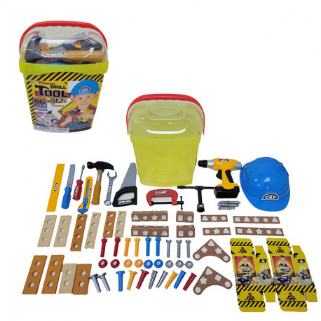 CUBO DE HERRAMIENTAS GRANDE CON TALADRO ( 66 PCS)  