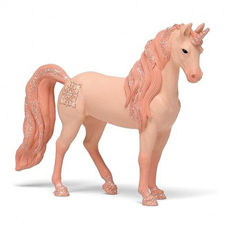 FIGURA YEGUA UNICORNIO MELOCOTON