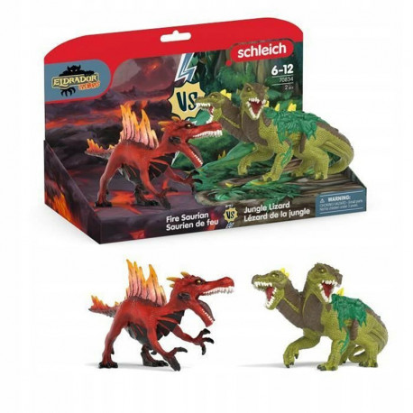 FIGURA SAURIO DE FUEGO vs LAGARTO JUNGLA