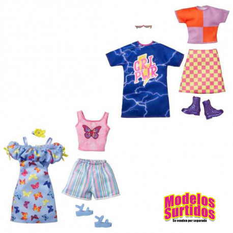 BARBIE PACK 2 LOOKS DE MODA SURTIDOS