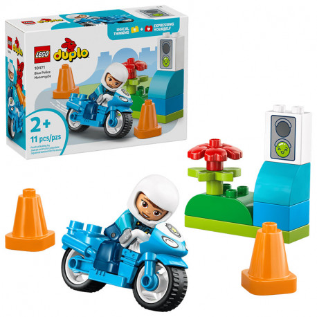 DUPLO MOTO DE POLICIA AZUL