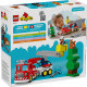 DUPLO CAMION DE BOMBEROS CON MANGUERA Y BOMBEROS