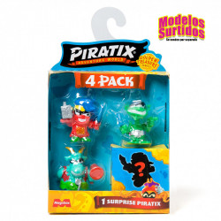 PIRATIX GOLDEN TREASURE- FOUR PACK ASST