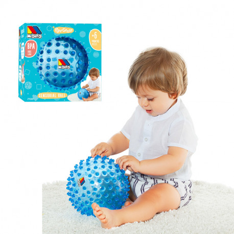 BOLA SENSORIAL 20 CM DIAMETRO AZUL