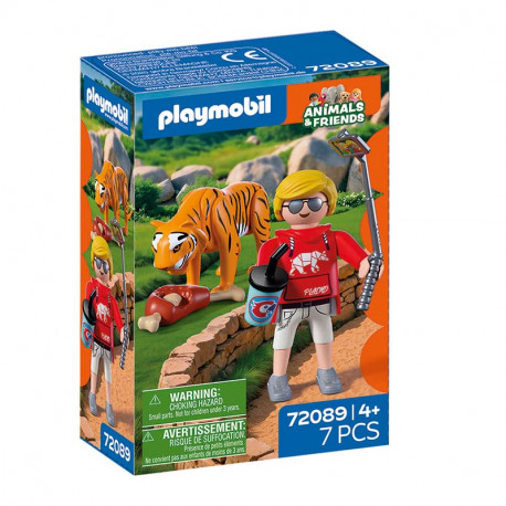 ZOO TIGRE Y VISITANTE