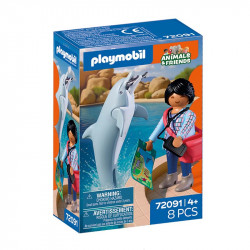 ZOO DELFIN Y VISITANTE