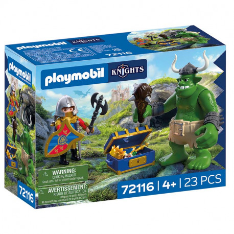 CABALLEROS TROLL CON TESORO DE CABALLERO LEON