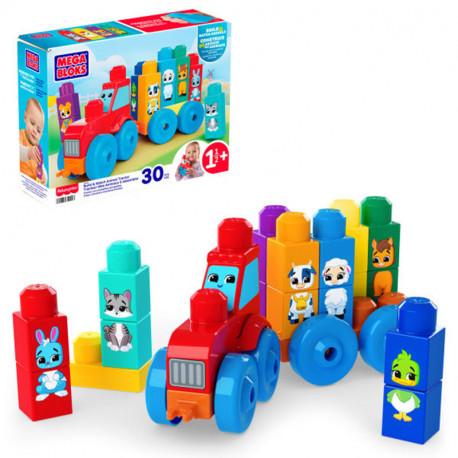 MEGA BLOKS TRACTOR CONSTRUYE Y EMPAREJA
