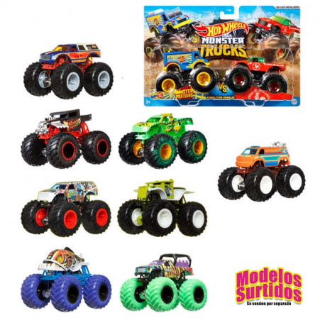 HOTWHEELS MONSTER TRUCKS SURTIDO PACK 2 COCHES DEMOLICION