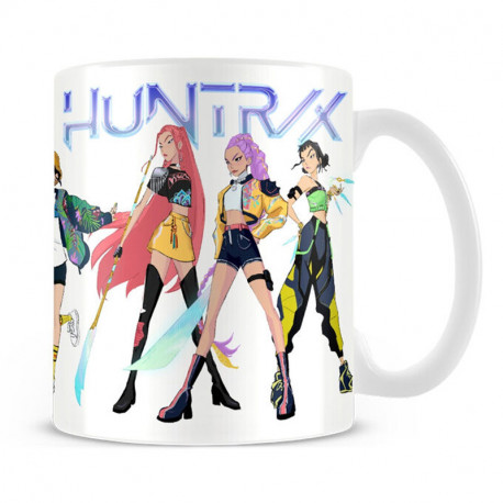 TAZA CERAMICA 325 ML  HUNTRIX K-POP DEMON HUNTERS