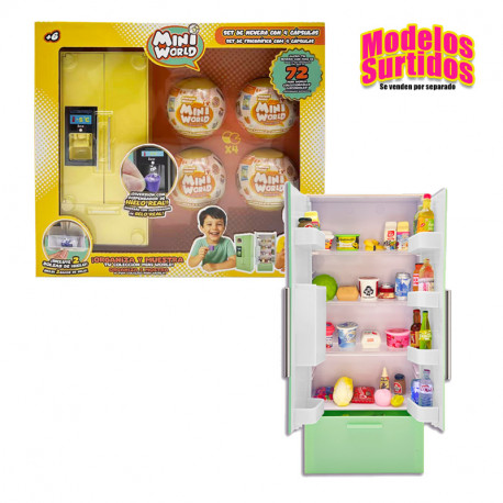 MINI WORLD SET NEVERA CON 4 CAPSULAS