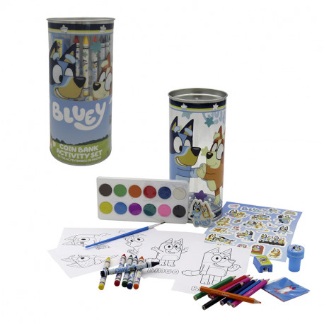 BLUEY SET DE ACTIVIDADES 38 PIEZAS HUCHA
