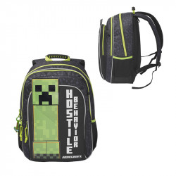 MINECRAFT MOCHILA ESCOLAR ADAPTABLE A TROLLEY HOSTILE BEHAVIOR