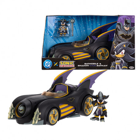 VEHICULO BATMOBILE + FIGURA 6 CM SONIC DC 