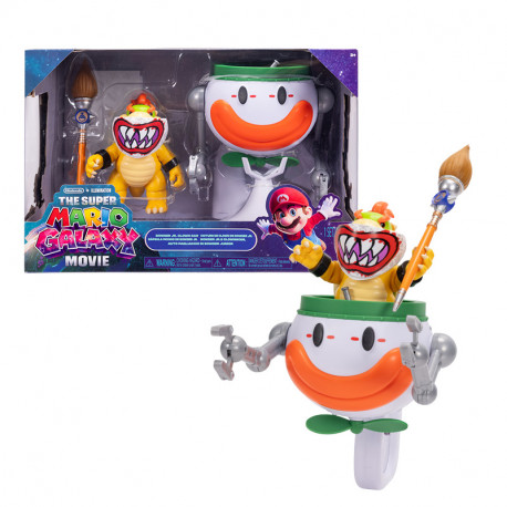 FIGURA BOWSER JR PREMIUM 13 CM + CLOWN CAR SUPER MARIO GALAXY