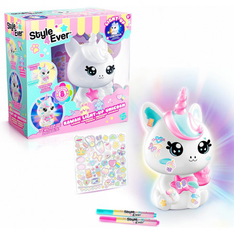 DECO CRAFT UNICORNIO DIY KAWAII CON LUZ