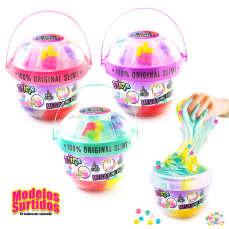 SLIME SUPER BUCKET WITH 6 DECORATIONS SDO