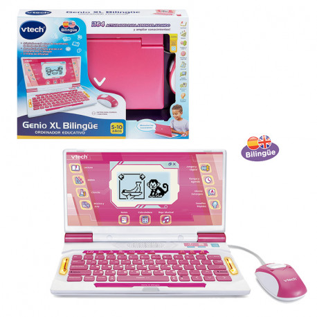 PORTATIL GENIO XL BILINGÜE ROSA