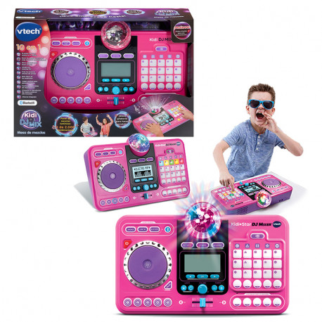 KIDI DJ MIX MESA DE MEZCLAS ROSA