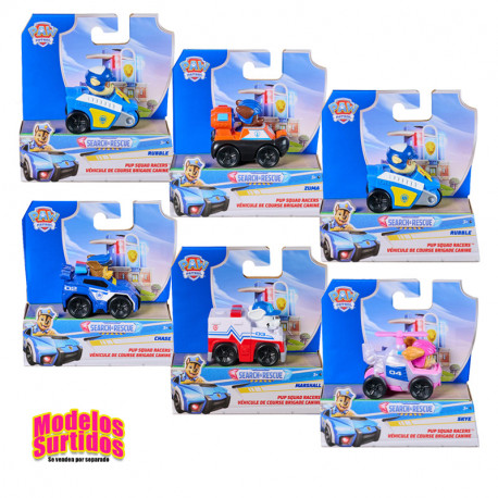 PATRULLA CANINA VEHICULO PUP SQUAD RACERS SEARCH & RESCUE SURTIDO
