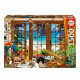 PUZZLE 1500P VENTANA DEL OBSERVADOR DE AVES