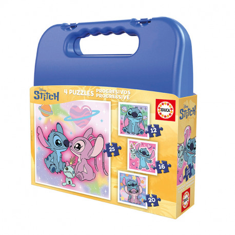 PUZZLE MALETA PROGRESIVOS STITCH 6P+