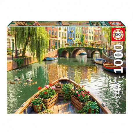 PUZZLE 1000P PASEO EN BARCO POR AMSTERDAM