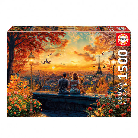 PUZZLE 1500P ENAMORADOS EN PARIS
