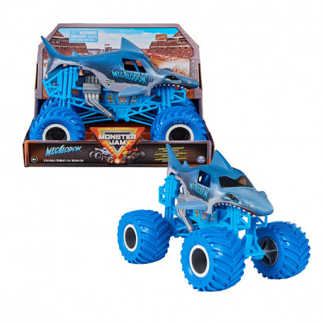 MONSTER JAM VEHICULO DIE CAST MEGALODON OSCURO 1:24