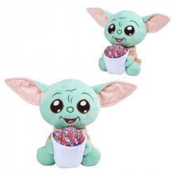 PELUCHE STAR WARS MANDALORIAN GROGU CON PALOMITAS 25CM