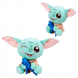 PELUCHE STAR WARS MANDALORIAN GROGU CON LAGARTIJA 25CM