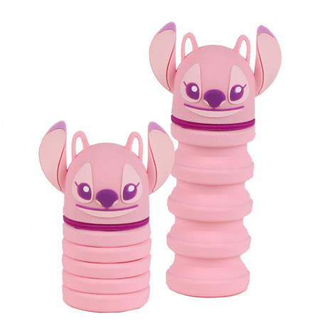 ESTUCHE PORTATODO SILICONA STITCH BACK TO SCHOOL ROSA