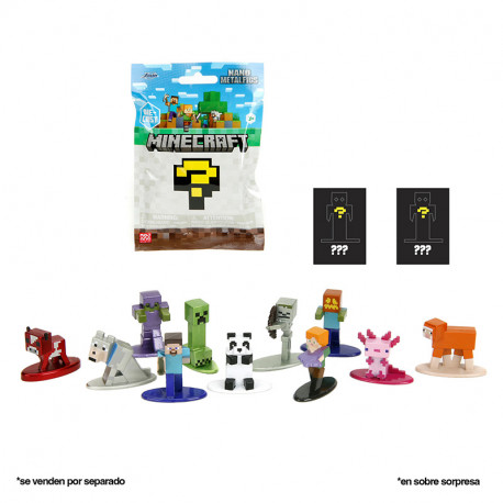 FIGURA NANO MINECRAFT 4CM EN SOBRE SORPRESA
