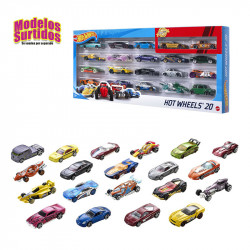 HOTWHEELS SURTIDO PACK 20 COCHES BASICOS