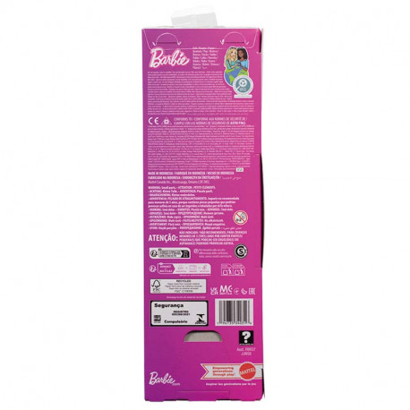 BARBIE FASHIONISTA VESTIDO RAYAS MORADAS DIVERSITY