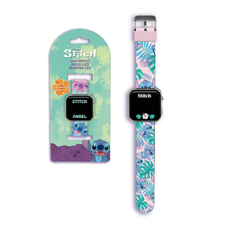 RELOJ LED STITCH  