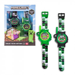 WALKIE TALKIE Y RELOJ 2 EN 1 MINECRAFT  