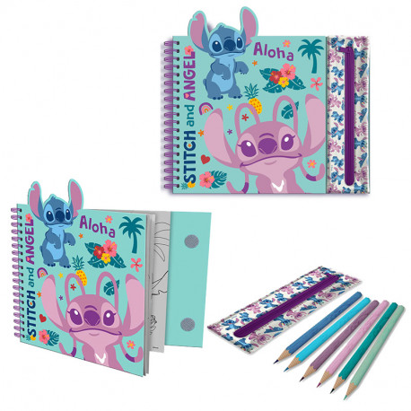 CUADERNO DE ACTIVIDADES CON ESTUCHE REMOVIBLE STITCH