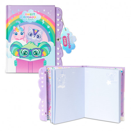 DIARIO CON CODIGO SWEET DREAMS & FRIENDS
