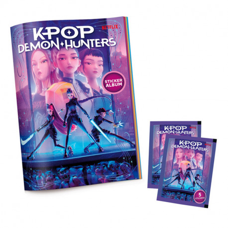 K-POP STARTER PACK ALBUM Y 2 SOBRES DEMON HUNTERS