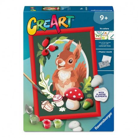 CREART SERIE D ARDILLA CON YESO 3D