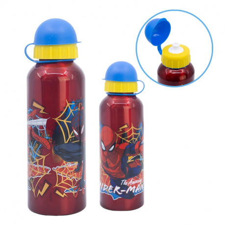 BOTELLA ALUMINIO ALTA 530 ML SPIDERMAN