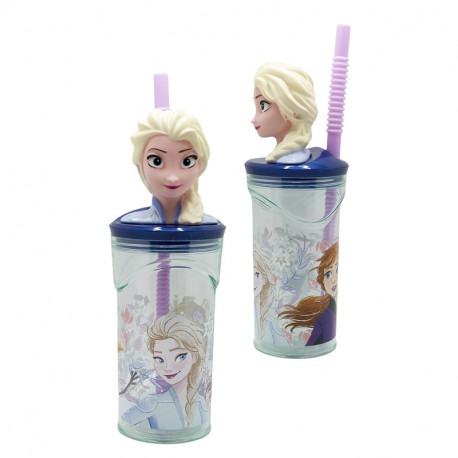 VASO FIGURITA 3D 360 ML FROZEN SNOWY TALE 