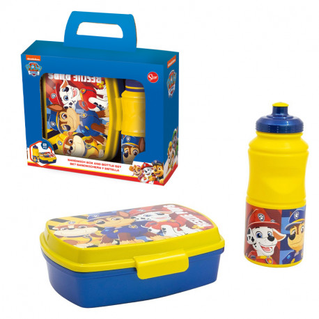 SET VUELTA AL COLE EN CAJA REGALO BOTELLA PAW PATROL