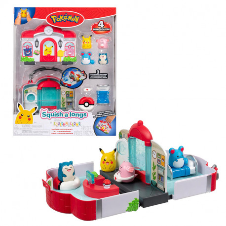 SQUISH-A-LONGS  PLAYSET POKEMON CENTER