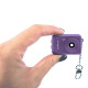 MINI CAMARA DIGITAL LLAVERO LUZ MORADO CON MEMORIA FLASH INCORPORADA