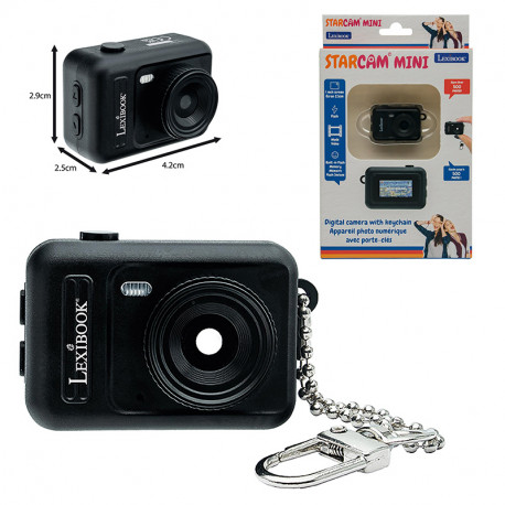 MINI CAMARA DIGITAL LLAVERO BLACK CON MEMORIA FLASH INCORPORADA