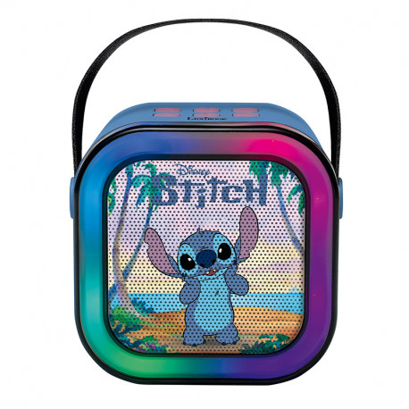 ALTAVOZ DE KARAOKE PORTATIL CON MICROFONO INALAMBRICO STITCH