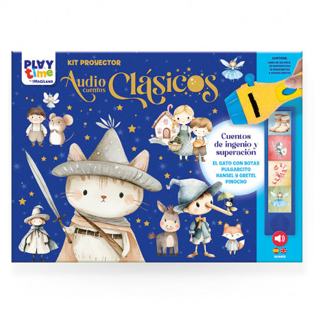 KIT PROYECTOR AUDIOCUENTOS CLASICOS CUENTOS DE INGENIO Y SUPERACION